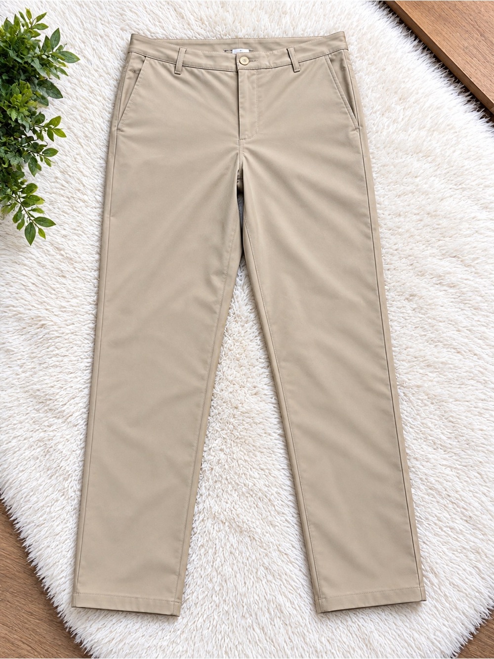 Men's Classic Straight Chinos in Khaki